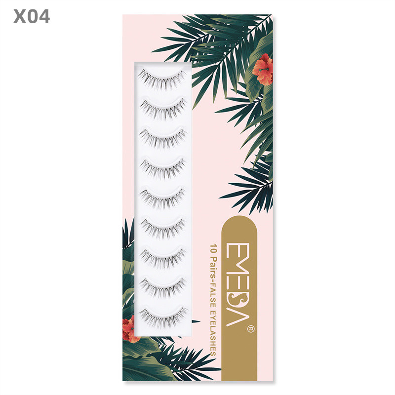 Wholesale new style lashes 10 pairs 3D faux mink  false eyelashes X series
